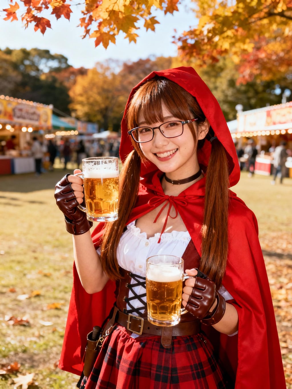 オクトーバーフェスに来た赤ずきんちゃん