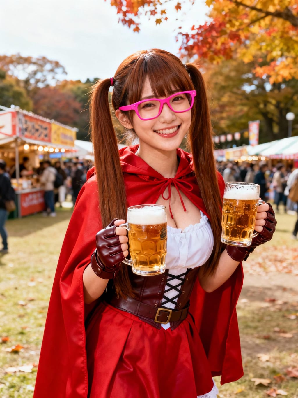 オクトーバーフェスに来た赤ずきんちゃん