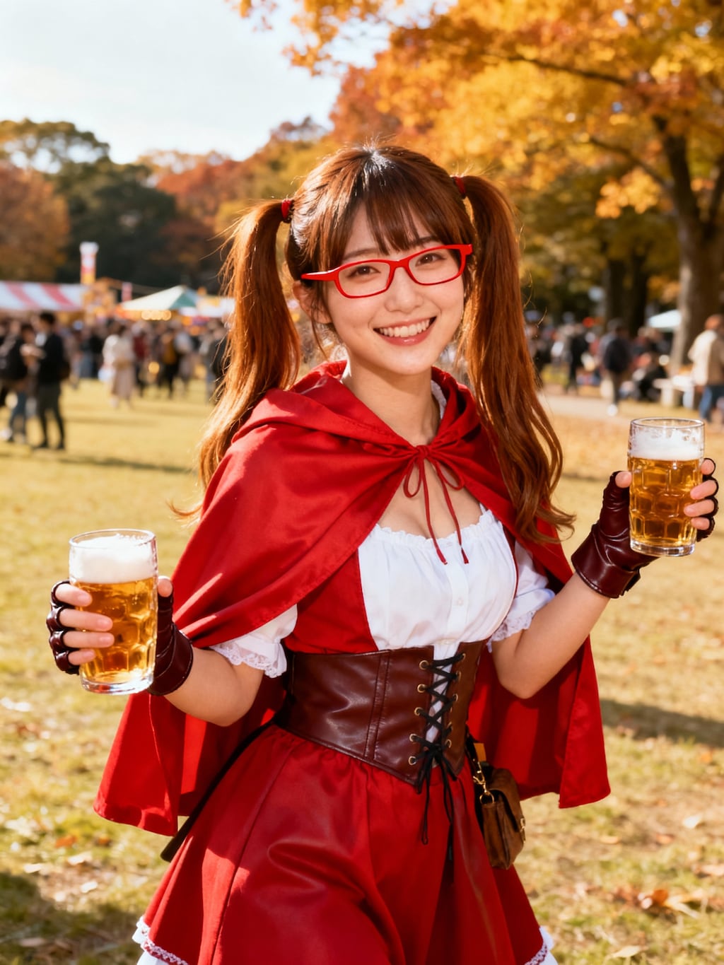 オクトーバーフェスに来た赤ずきんちゃん