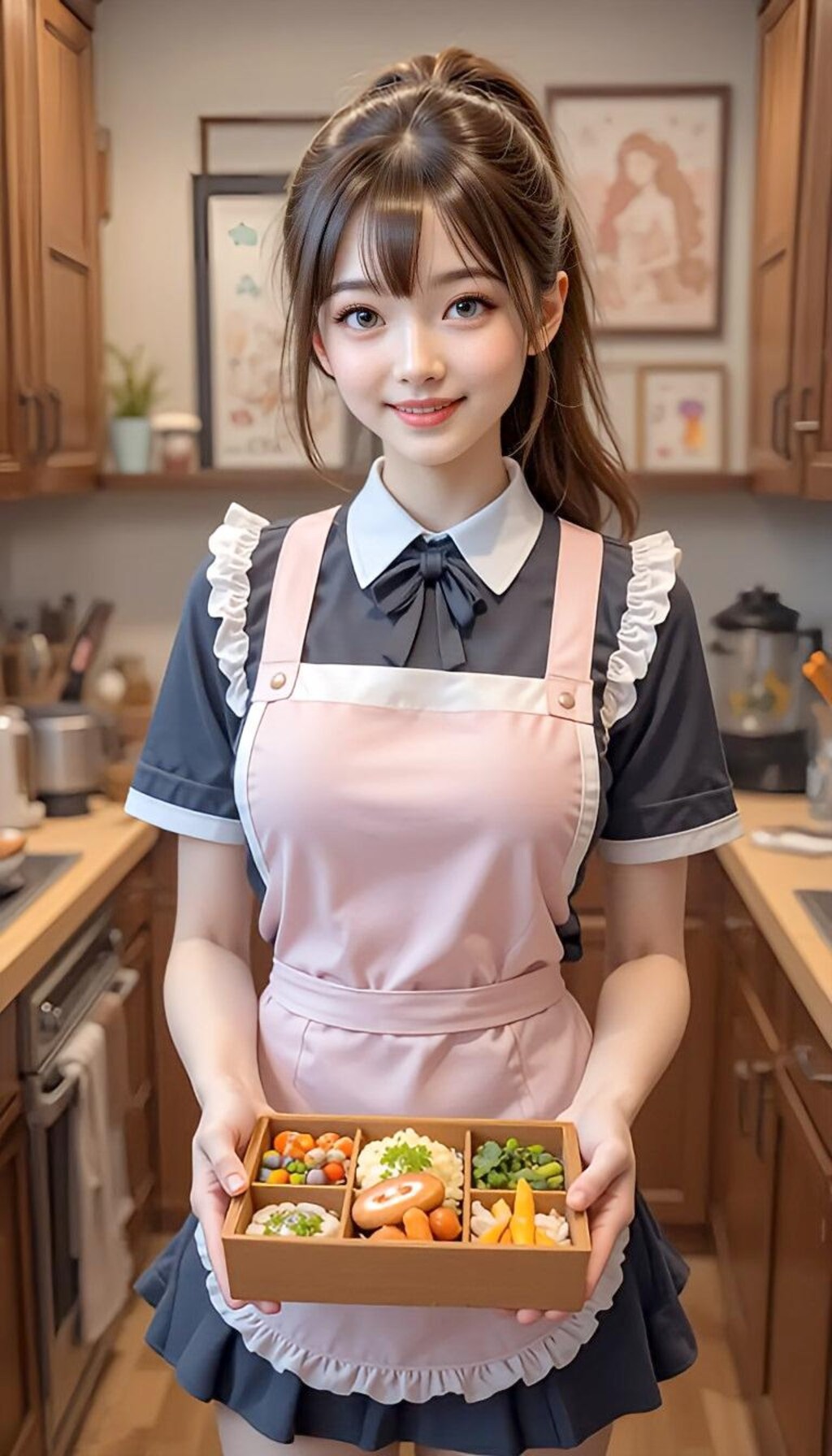 朝のお弁当作りの君