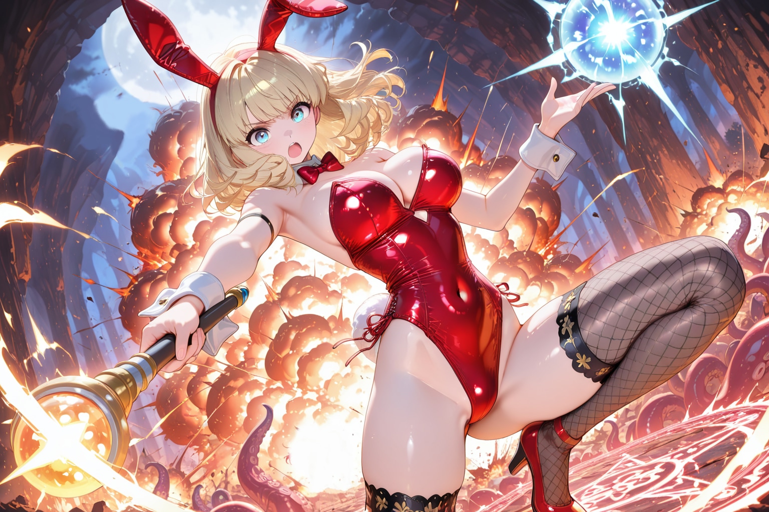 戦うバニーガール