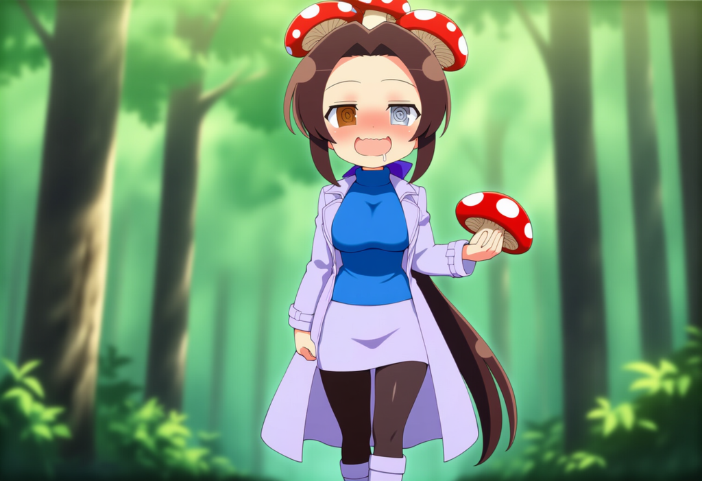 キノコ戦士化する令子