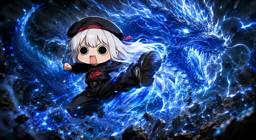 竜蹴を繰り出してしまいよったえらいこっちゃ嬢