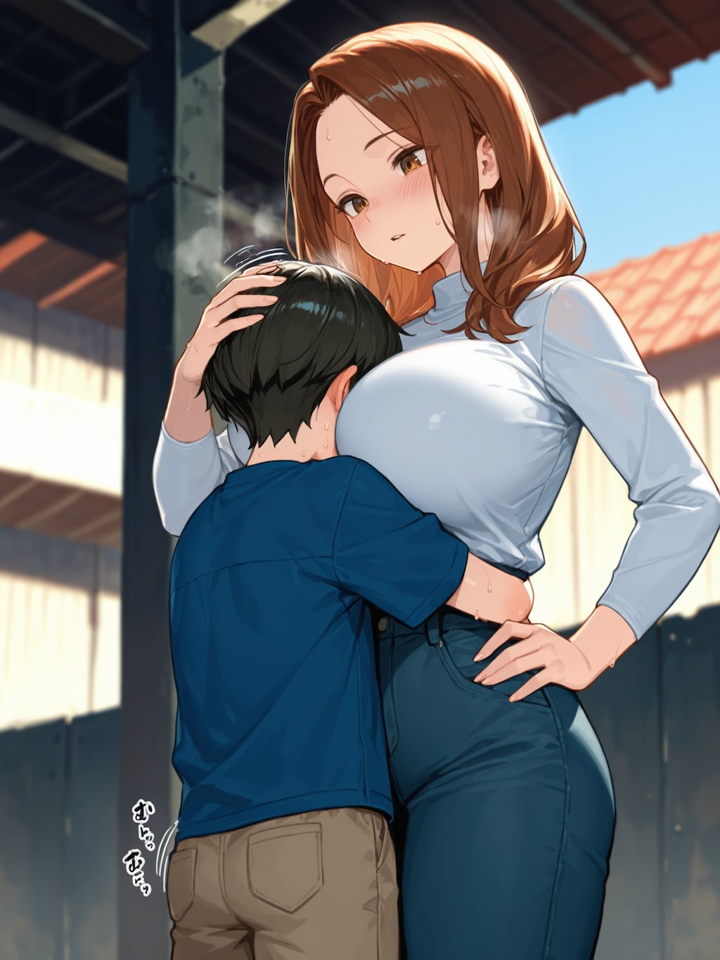 少〇とお姉さんの路地裏