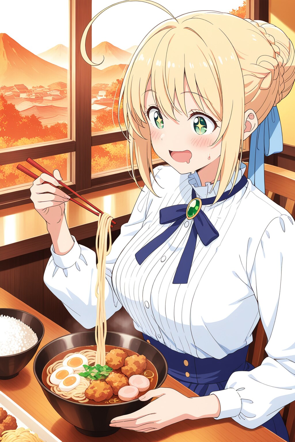 唐揚げラーメン | の人気AIイラスト・グラビア