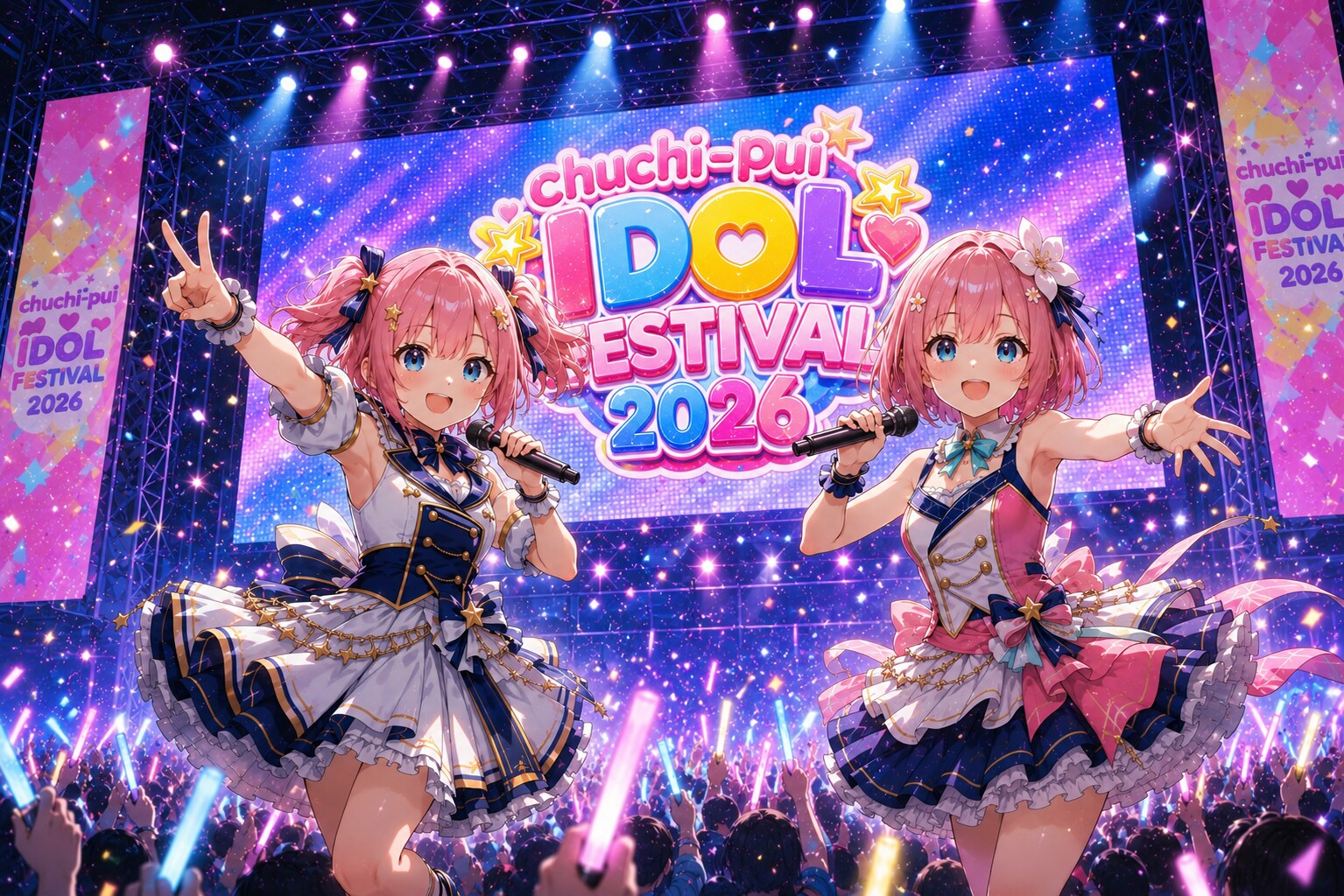 桃花&桃華の双子のアイドル『MOMO Link』誕生❓