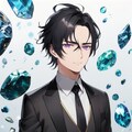 宝石と黒髪短髪男性（４枚）・その１ 3枚目
