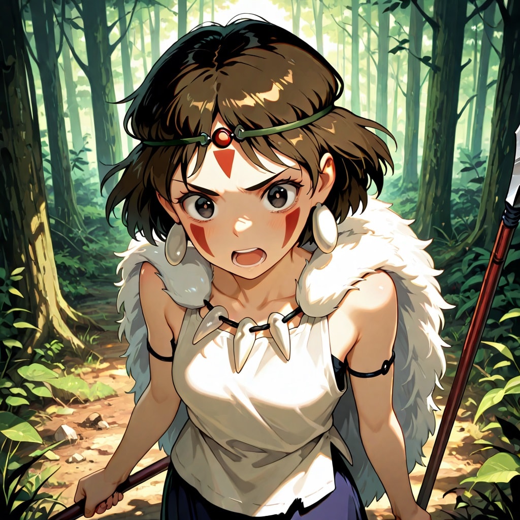 おのろけ姫パート２、サンがアシタカの元へ。 | の人気AIイラスト・グラビア