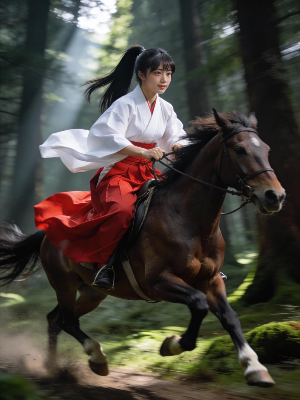 巫女装束の執事ちゃん