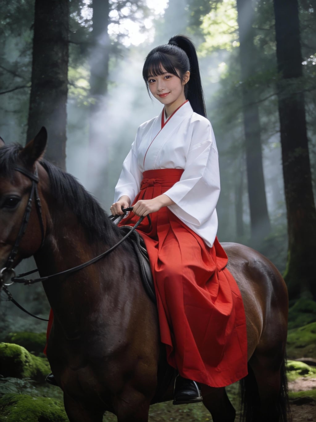 巫女装束の執事ちゃん