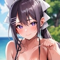 鈴原るる、樋口楓、直葉、宝多六花、白銀ノエル、メイドビキニ、投稿７。 2枚目