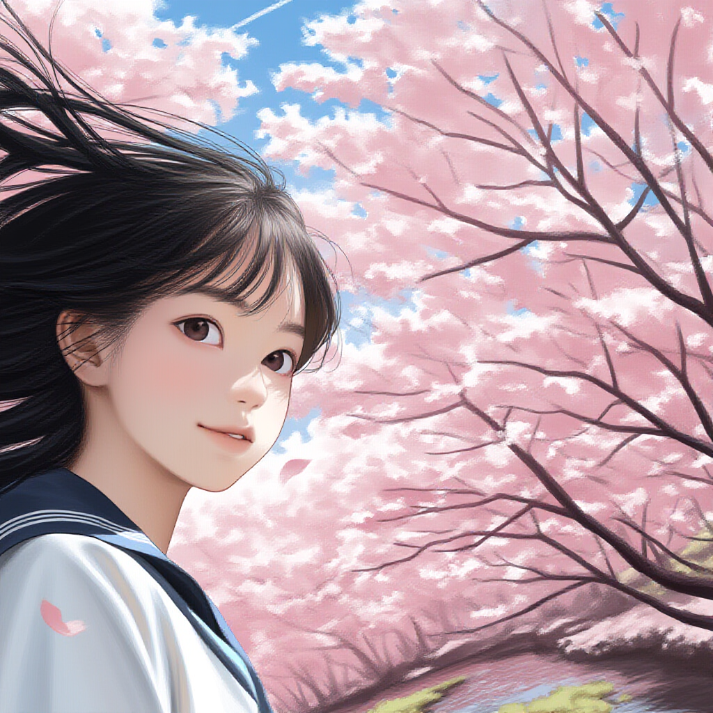 気になるあの子と桜観賞