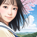 気になるあの子と桜観賞 6枚目