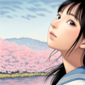 気になるあの子と桜観賞 7枚目