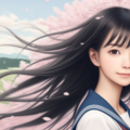 気になるあの子と桜観賞 10枚目