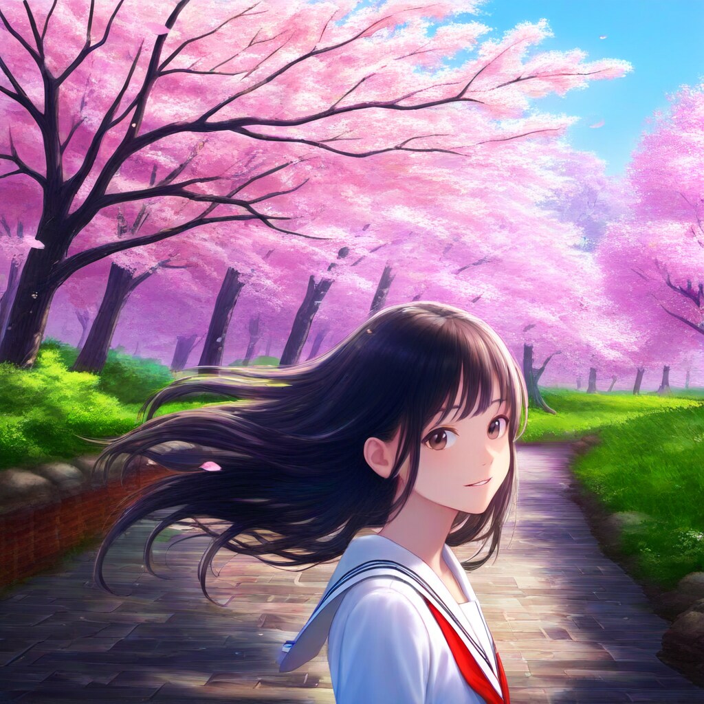 気になるあの子と桜観賞
