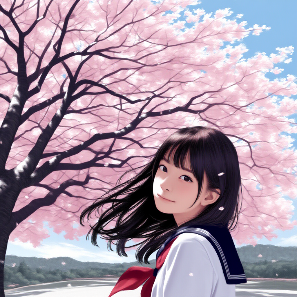 気になるあの子と桜観賞