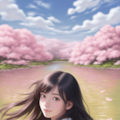 気になるあの子と桜観賞 8枚目