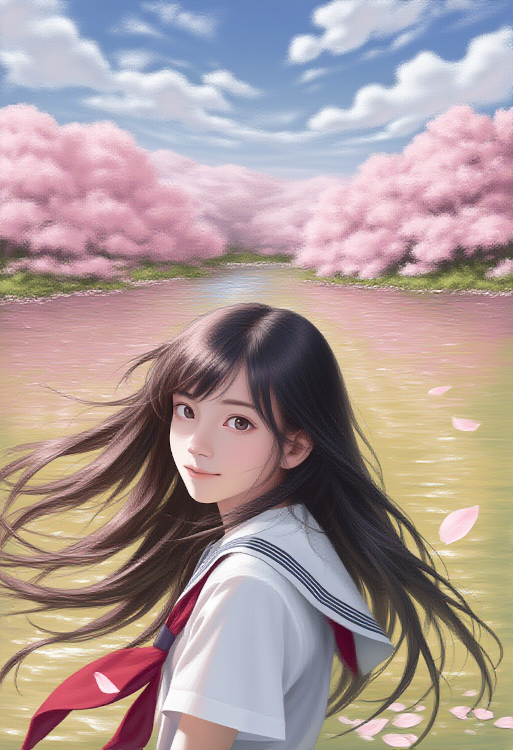 気になるあの子と桜観賞