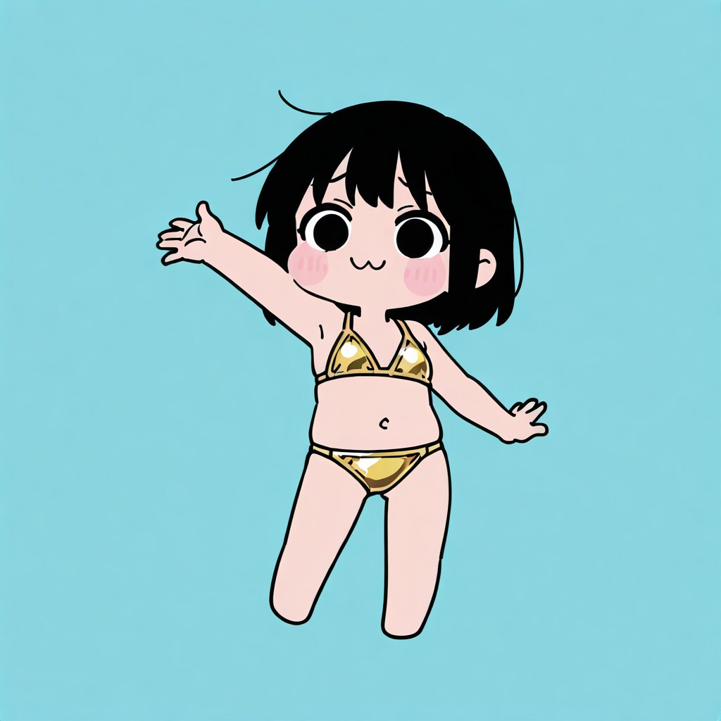 金ビキニガール