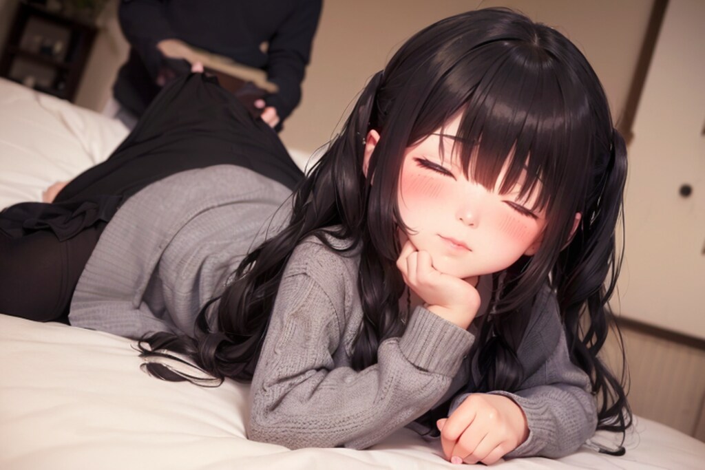 グレーのセーター