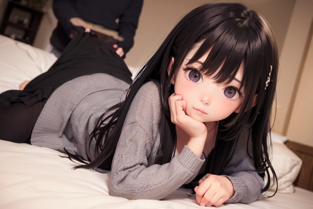 グレーのセーター