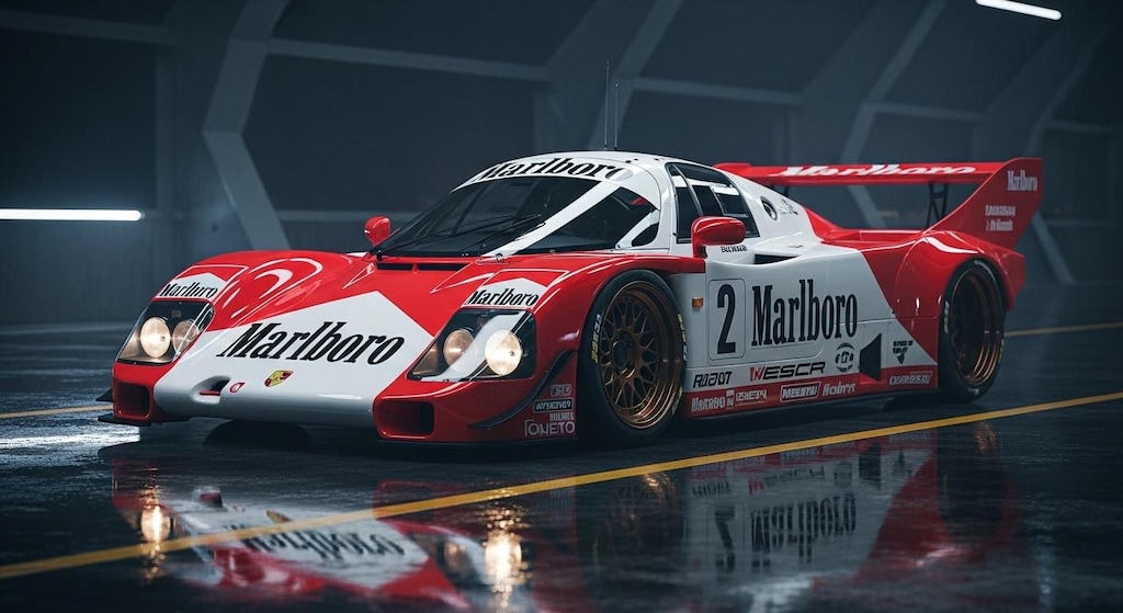 マルボロポルシェ962Cレーシングカー