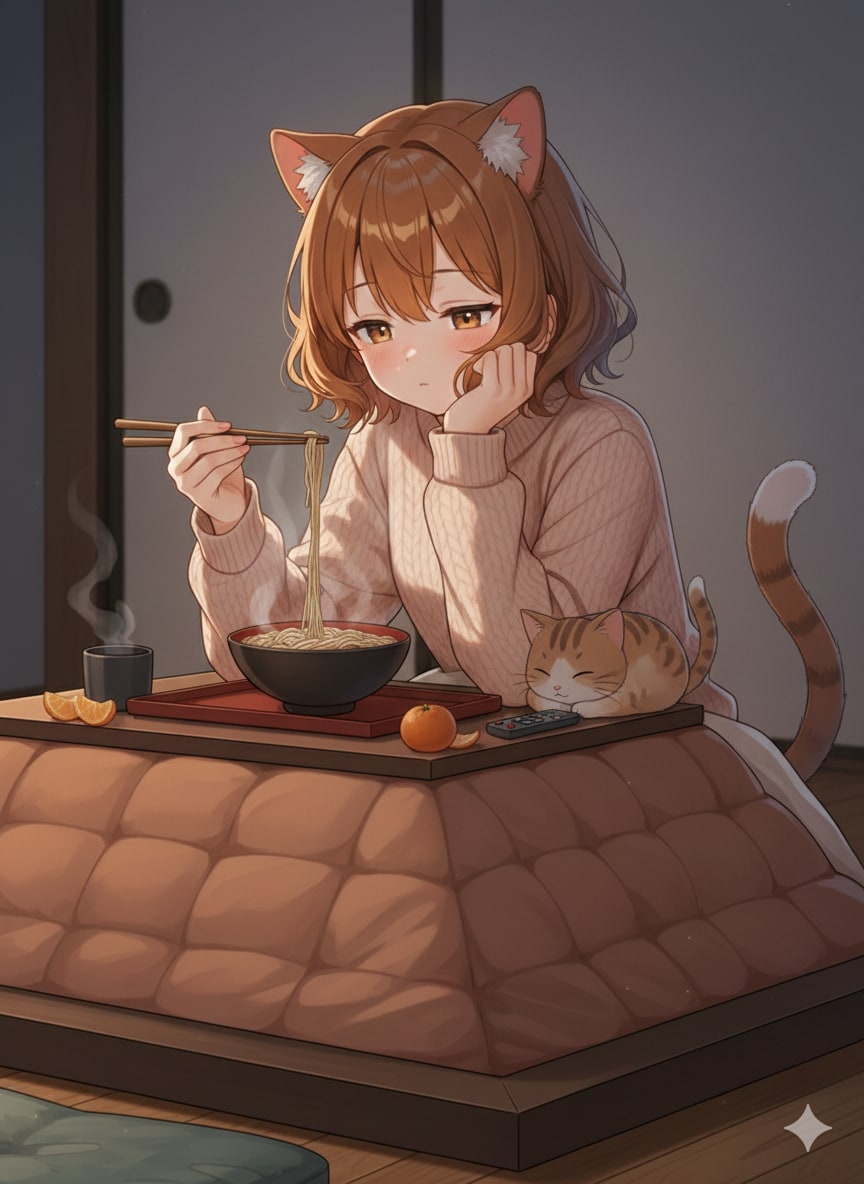 年越しねこ | の人気AIイラスト・グラビア