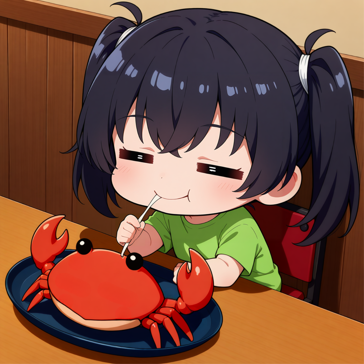 晩御飯はカニ
