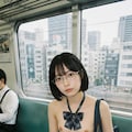 全裸通学 6枚目