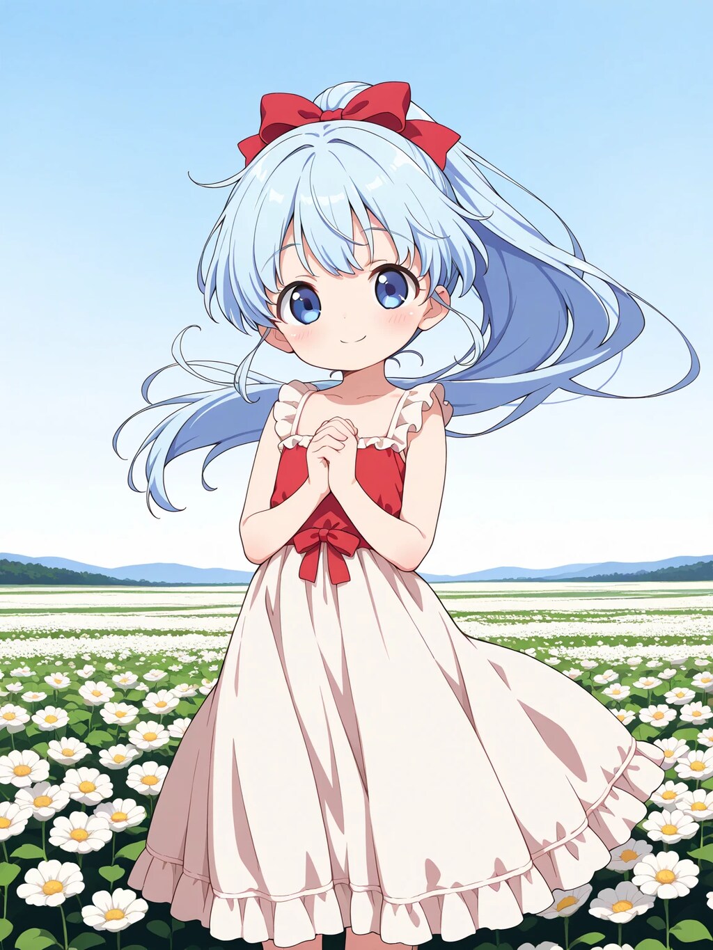 白いドレスのあおいちゃん