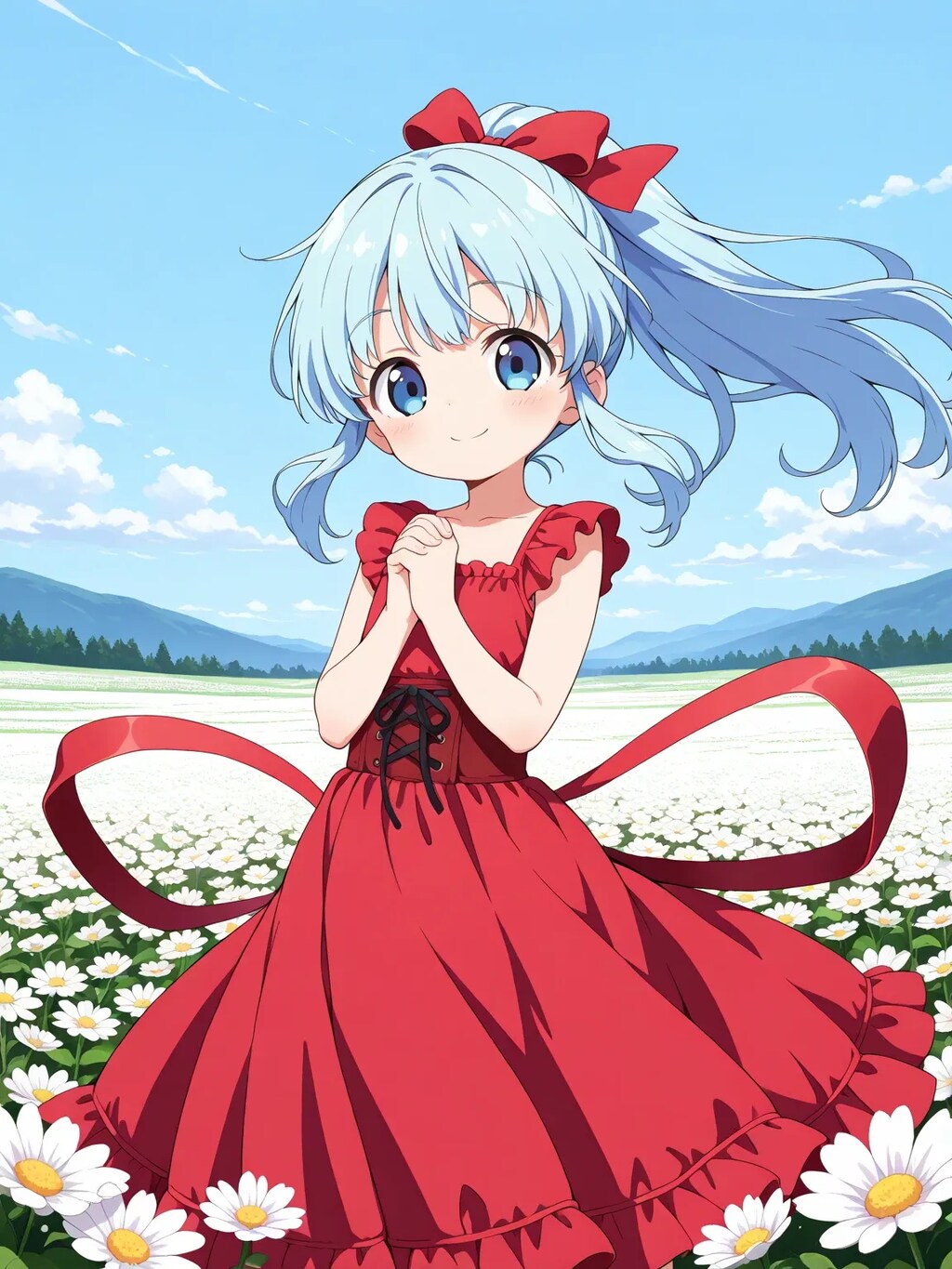 白いドレスのあおいちゃん