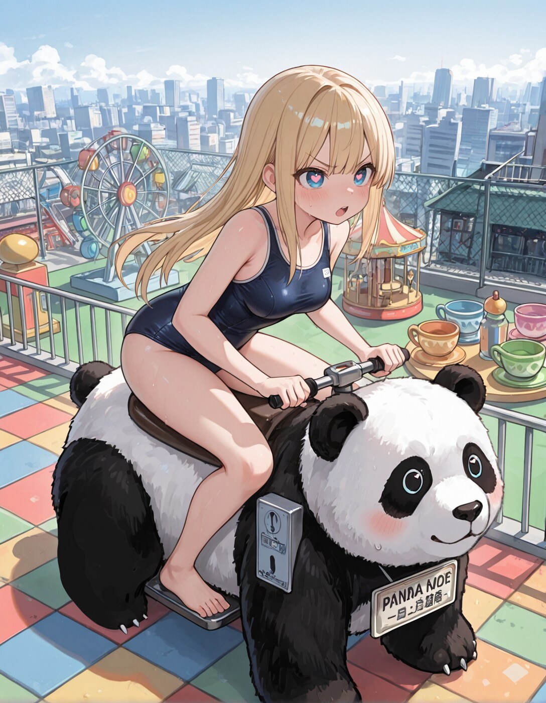 デパート屋上のパンダカー