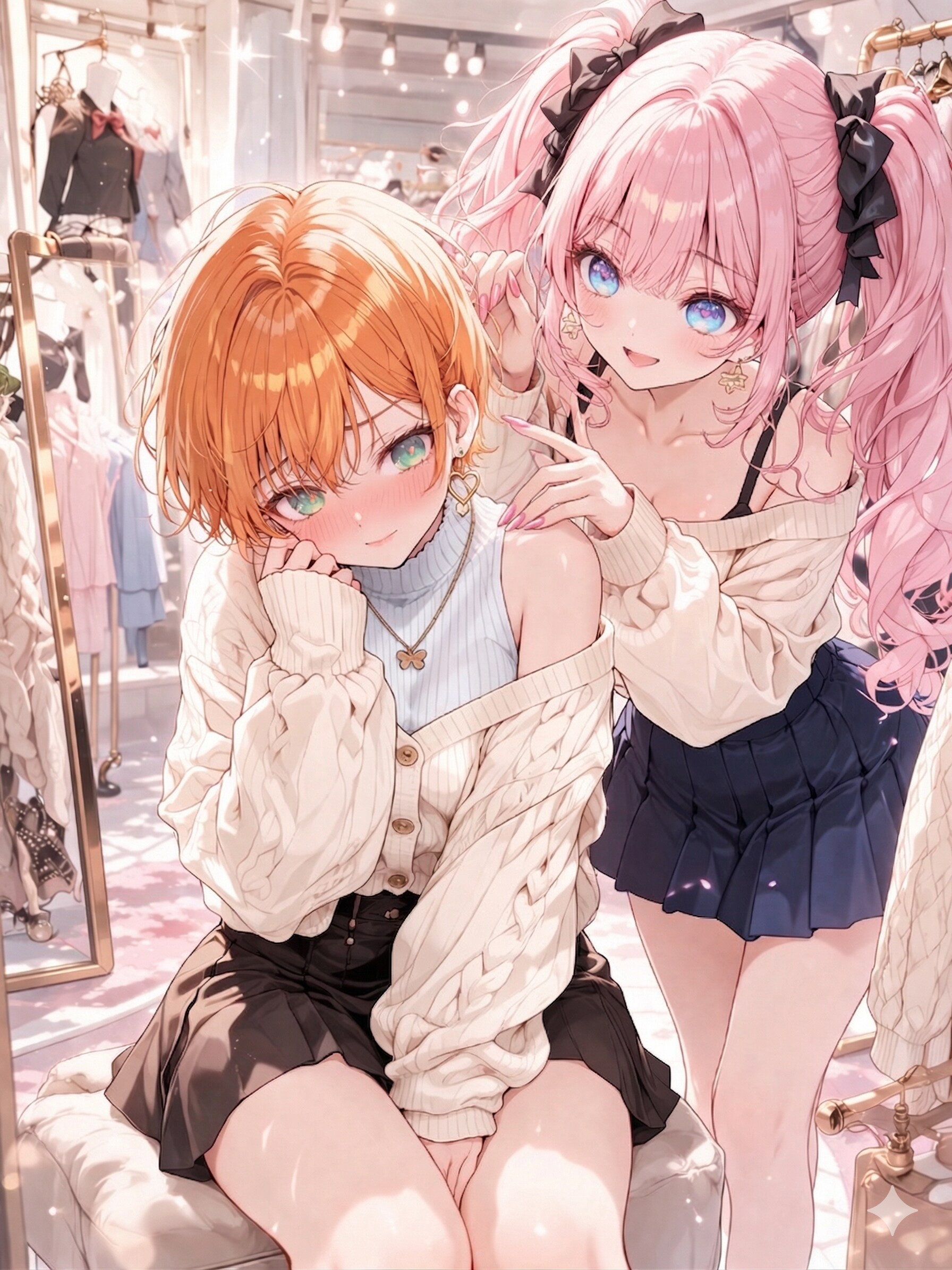 …スカート苦手なのに💦