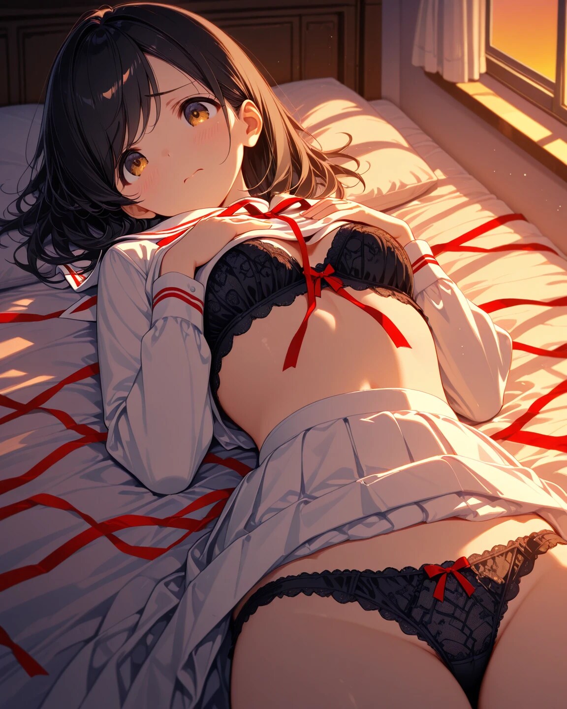 捧げる少女