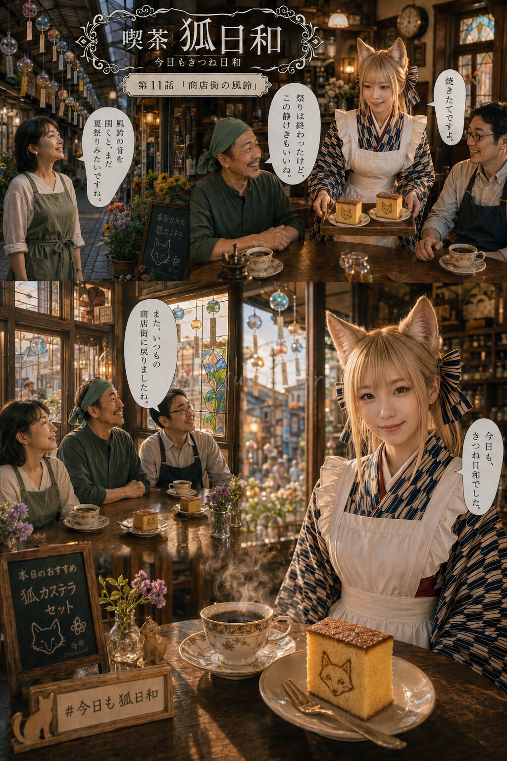今日もきつね日和 第11話 商店街の風鈴