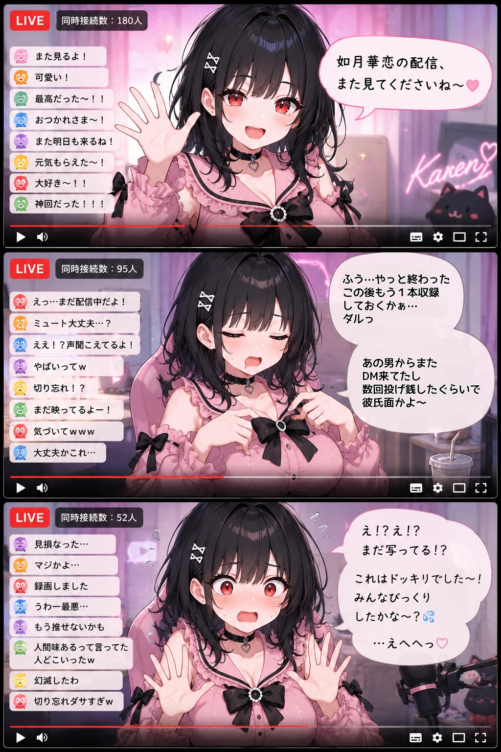 配信切り忘れ