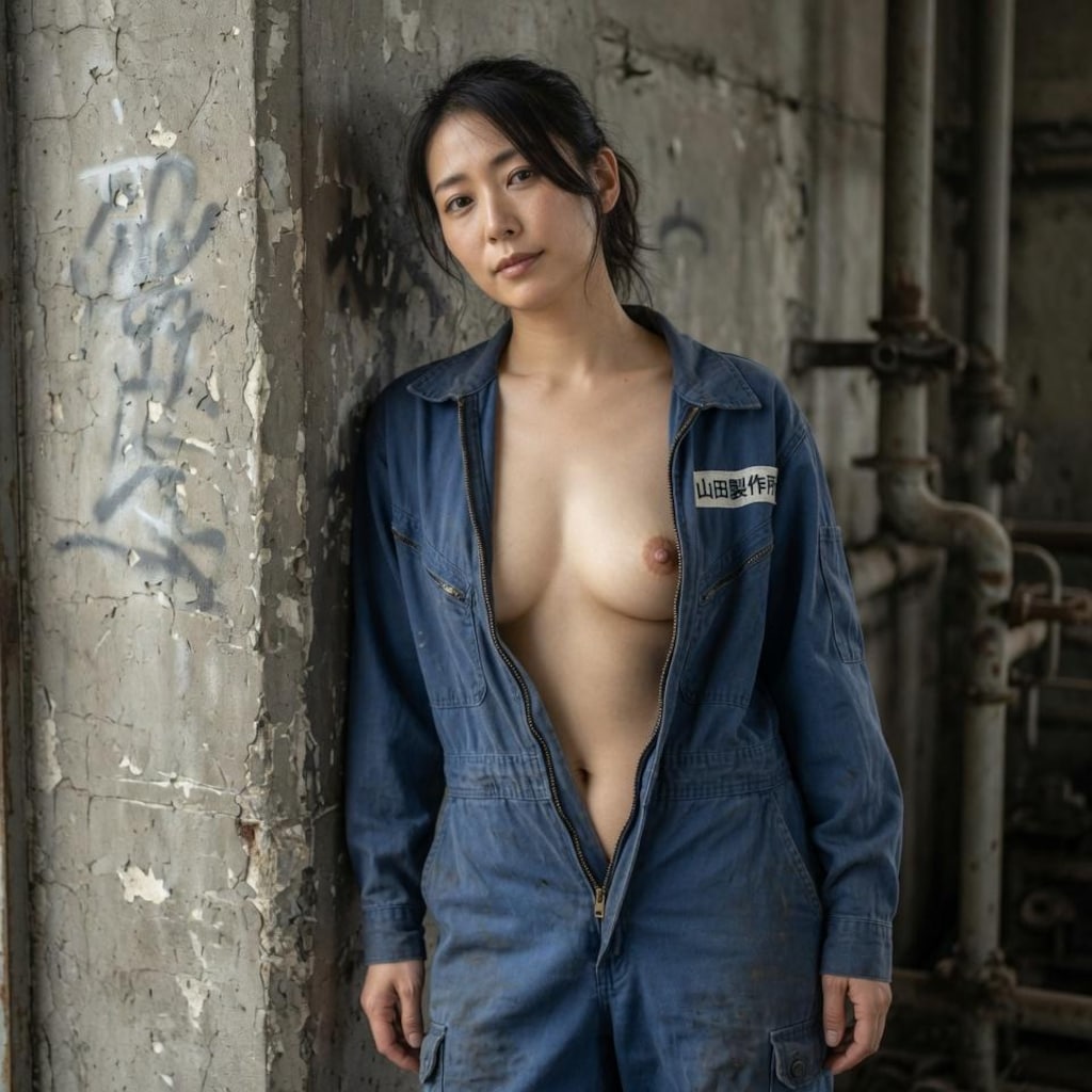ツナギのお姉さん