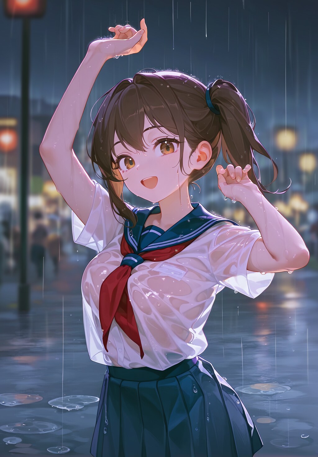雨も滴るいい女。