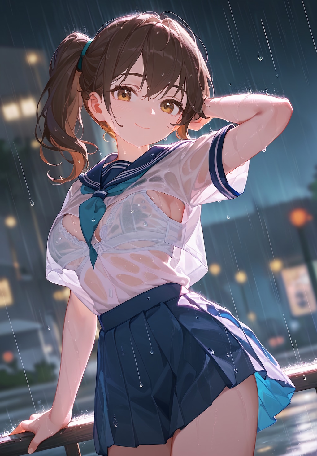 雨も滴るいい女。