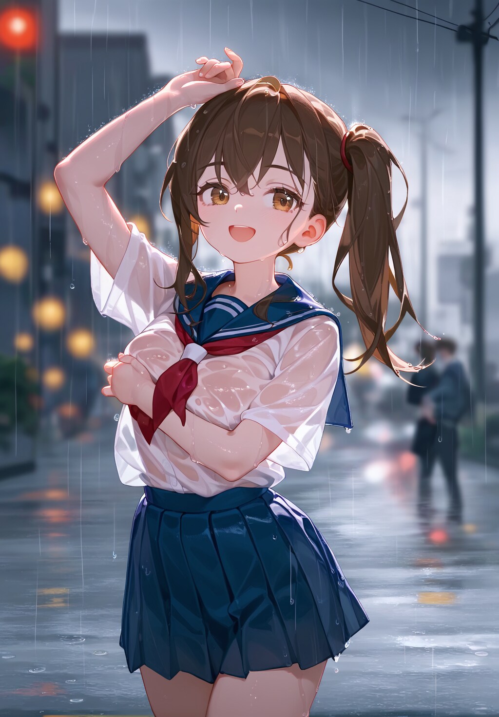 雨も滴るいい女。
