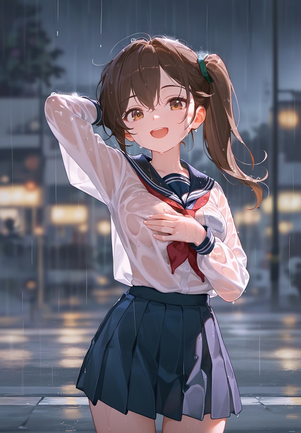 雨も滴るいい女。