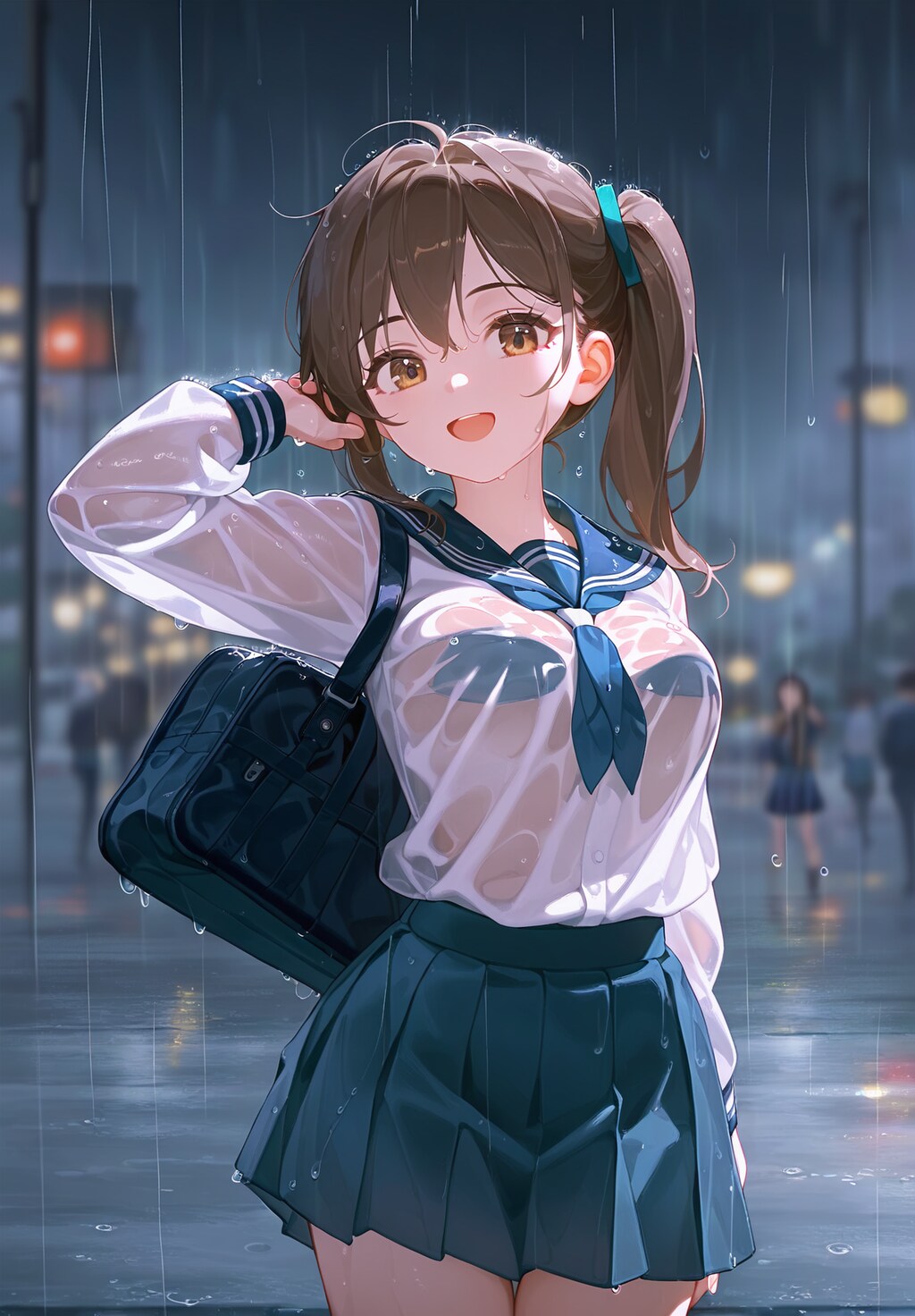雨も滴るいい女。