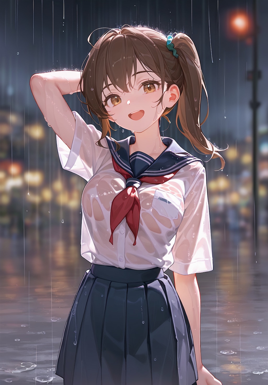 雨も滴るいい女。