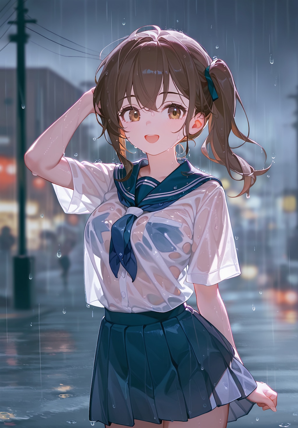 雨も滴るいい女。