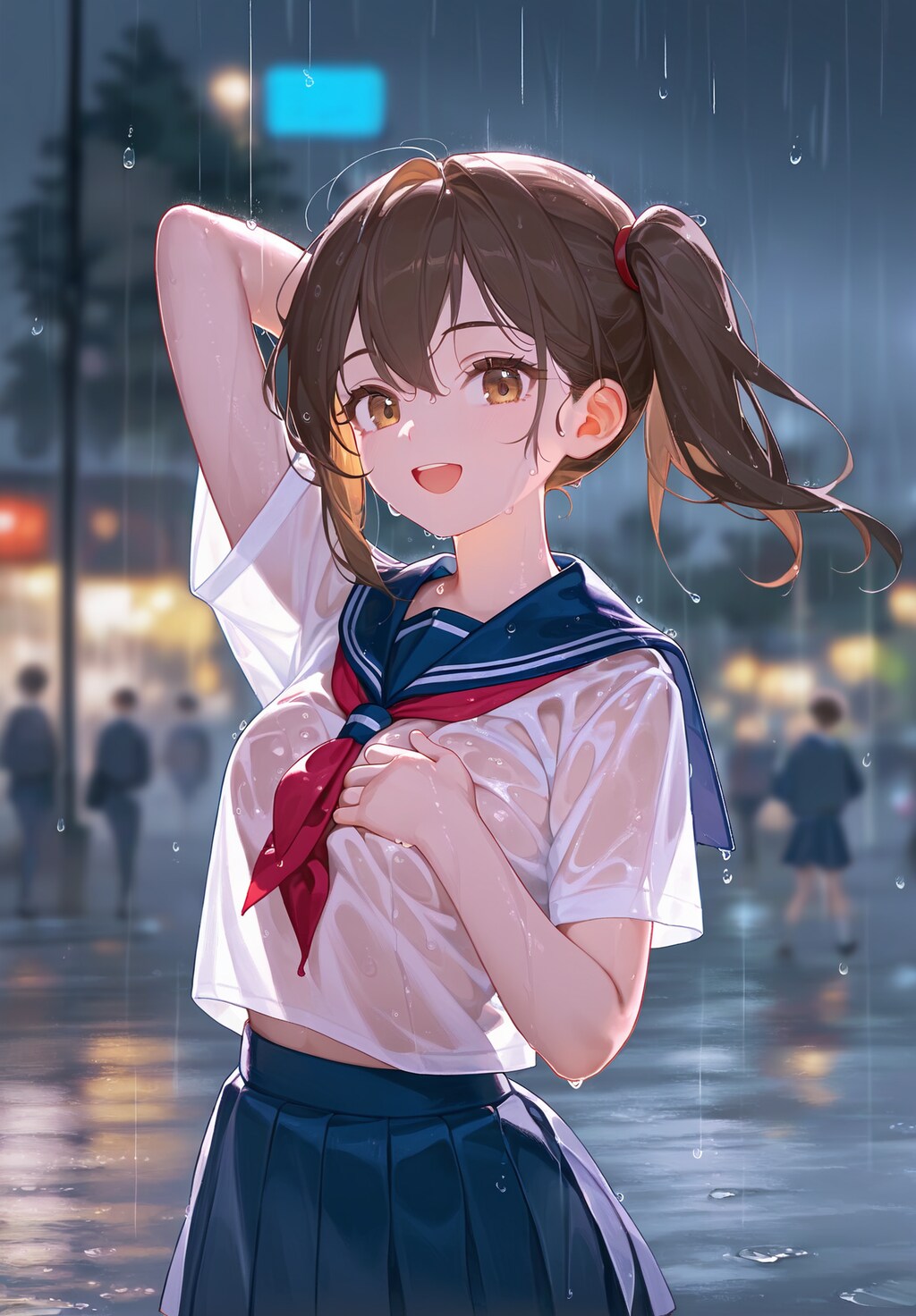 雨も滴るいい女。