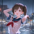 雨も滴るいい女。 6枚目