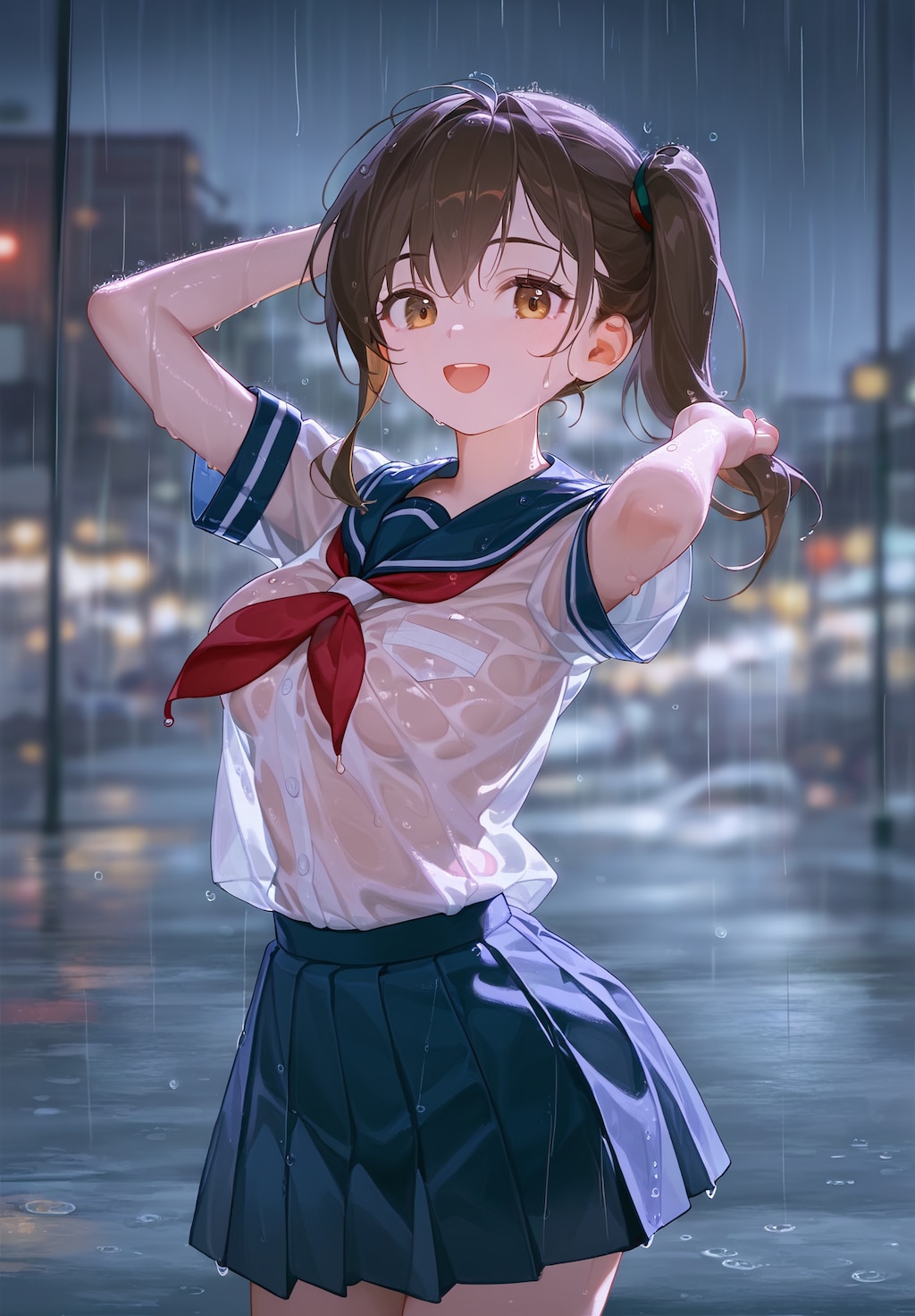 雨も滴るいい女。