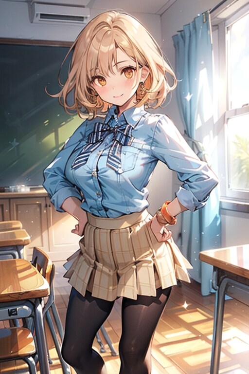 うちの学校のギャルちゃん | の人気AIイラスト・グラビア