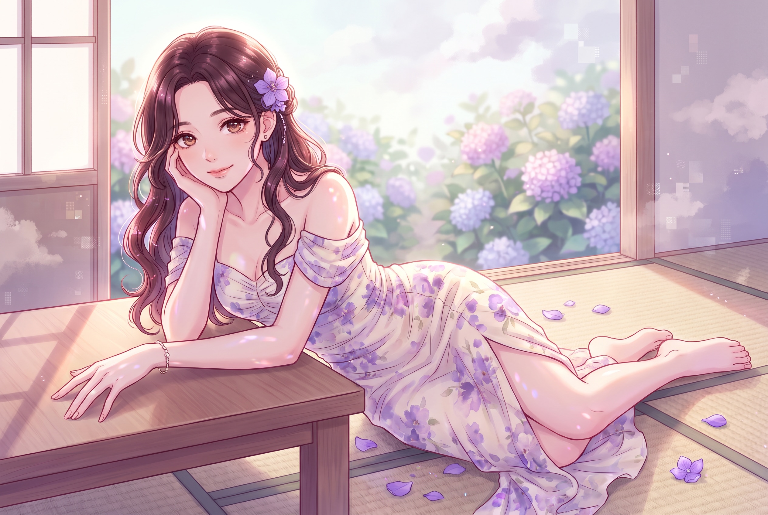 紫陽花の午後